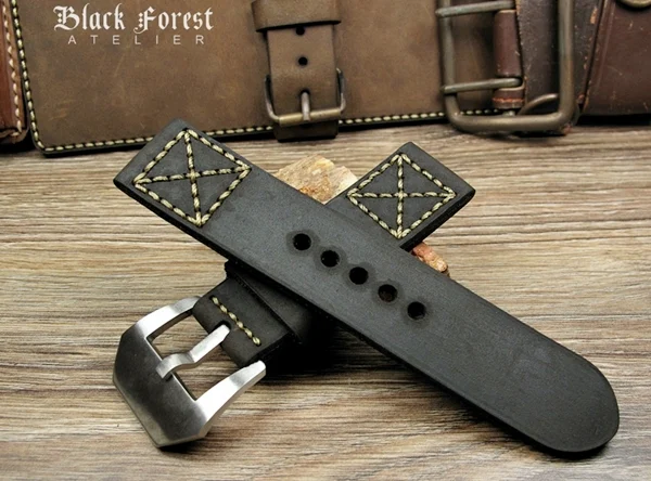 BF14 Swiss Ammo Handmade Vintage Strap 22mm/24mm/26mm/28mm – image 6